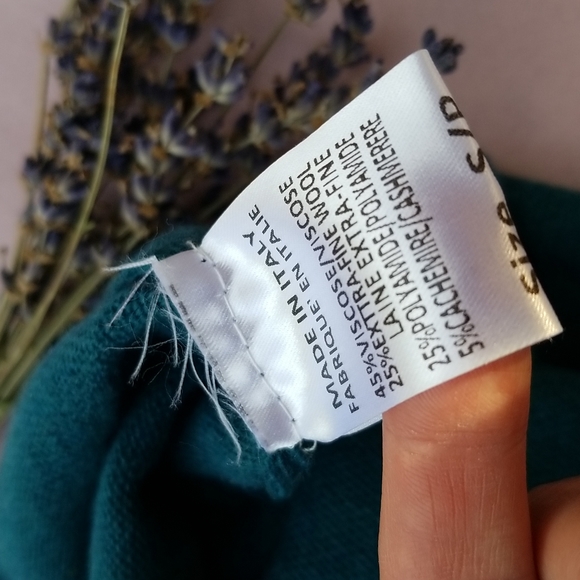 Teal Sweater Dress with Side Slits - Picture 7 of 7